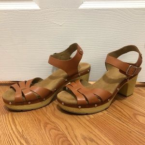 Lightly used Calvin Klein Chunky Heel Sandals